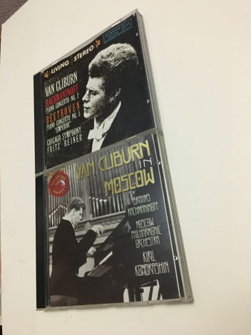 Van Cliburn 2 cds RCA  Rachmaninoff Beethoven Moscow se...