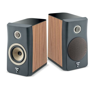 Focal Kanta No. 1 Bookshelf Speakers; Walnut & Grey Pai...