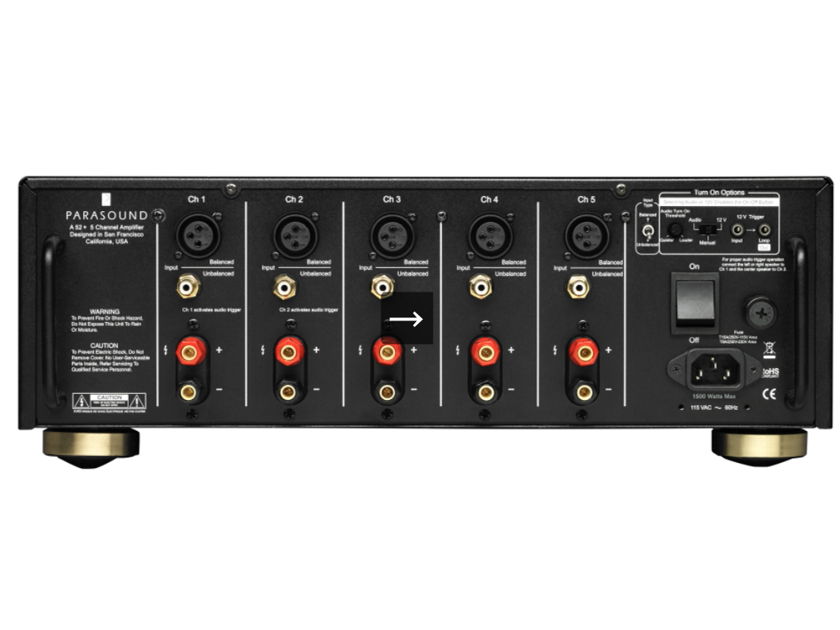 Parasound  A52+ 5 Channel Amplifier