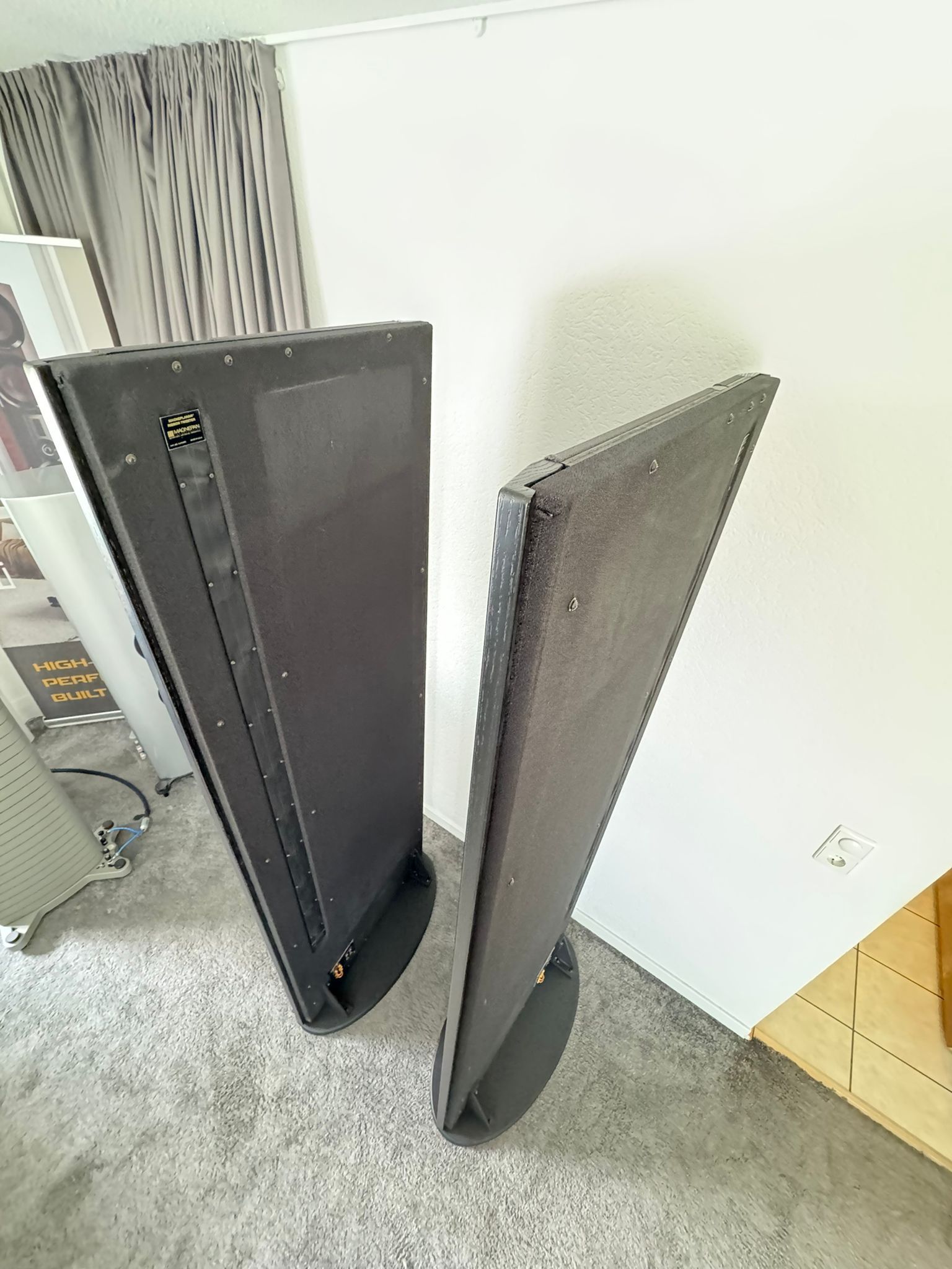 Magnepan 20.7 speakers in black-grey 3