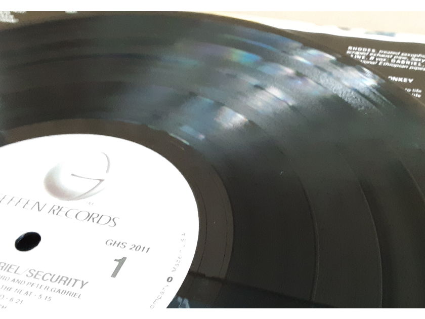 Peter Gabriel - Security 1982 VINYL LP Allied Press, Townhouse  Geffen Records GHS 2011