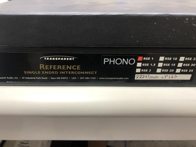 Transparent Audio Musiclink Reference Phono MM, 1m