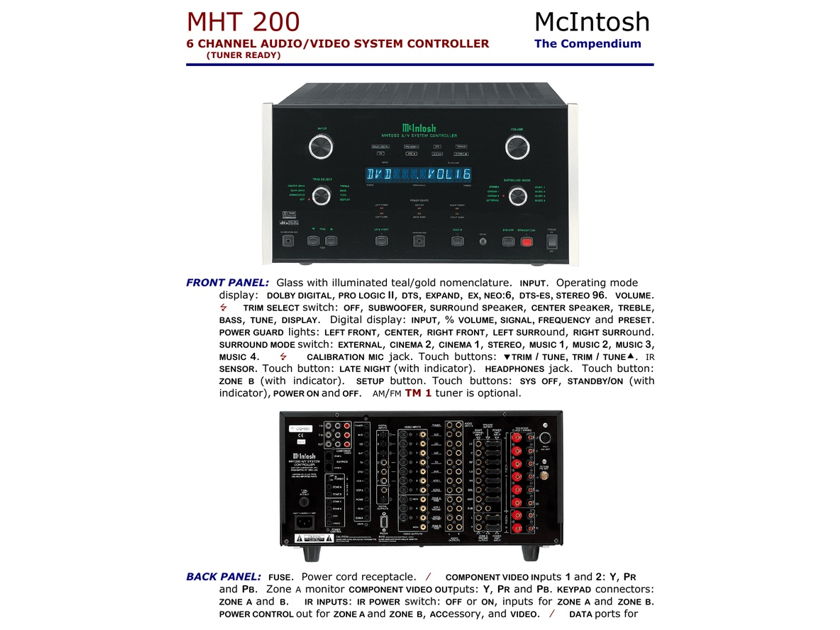 Mcintosh MHT200