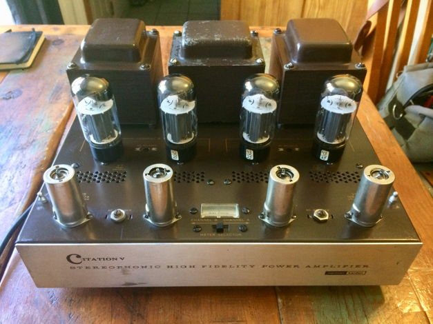 Harman Kardon Citation V 5 Tube Stereo Amplifier Rebuil...