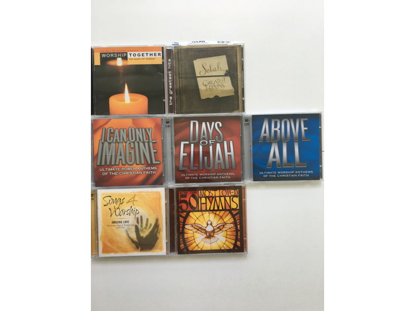 Religious Faith worship hymns  Cd lot of 7 cds 6 are double Cd sets