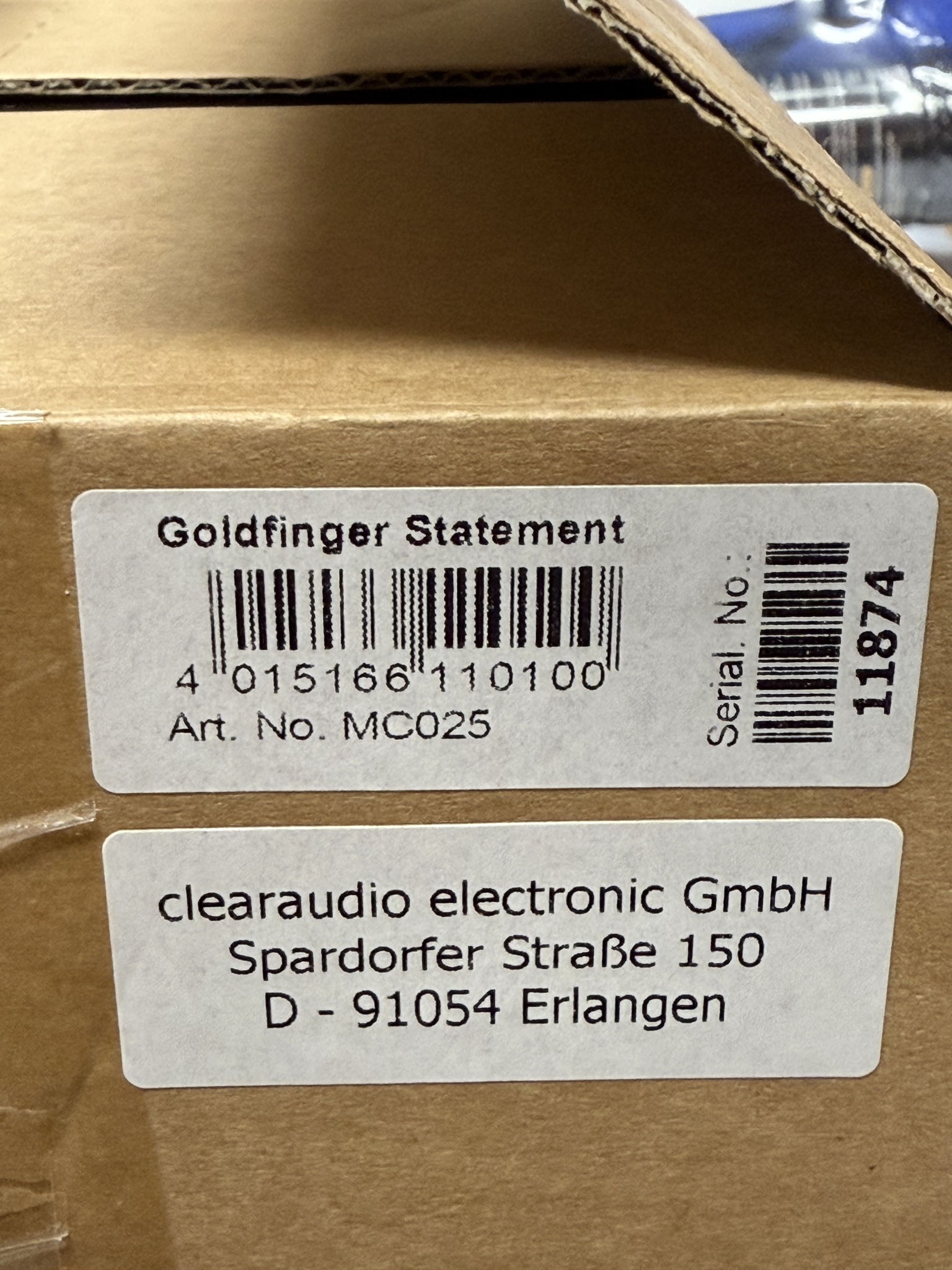 Clearaudio Goldfinger Statement MC Cartridge New in Box 3