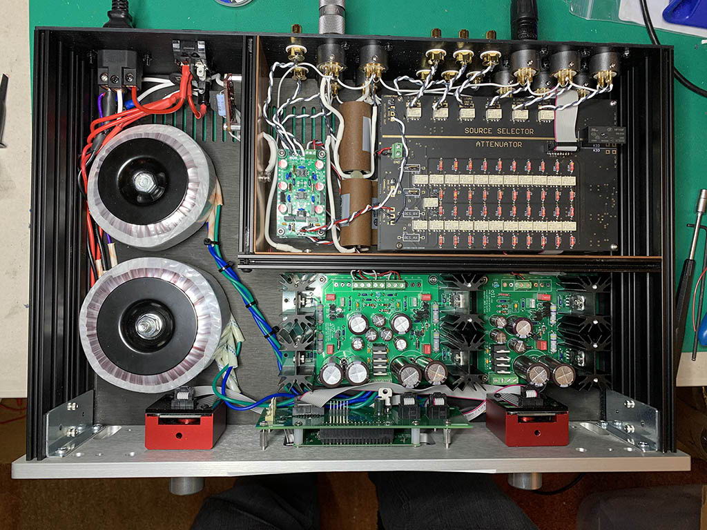 DIY Preamp inside view