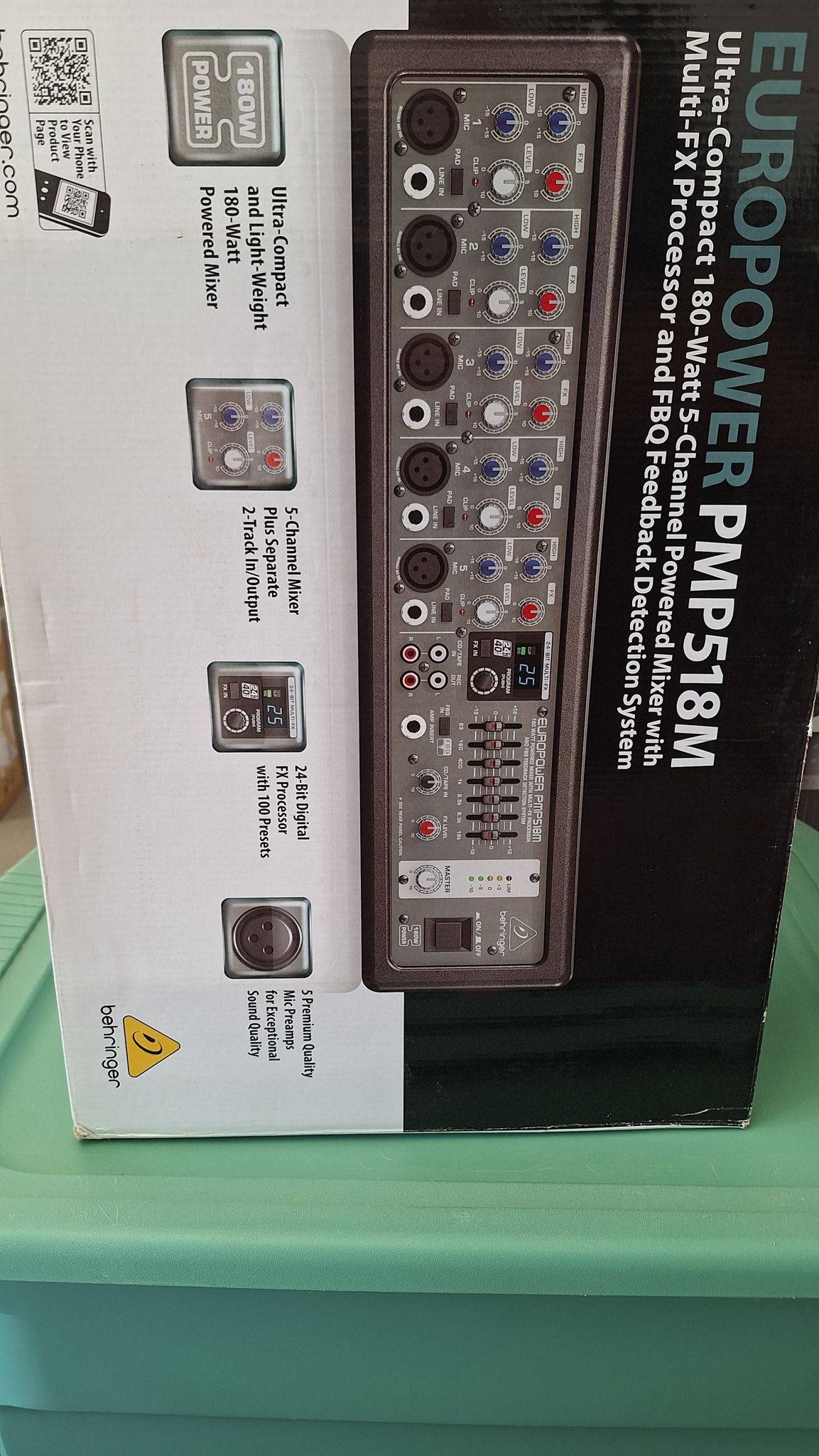 Europower PMP518M Ultra Compaact 180 Watt 5 Channel Pow... 2