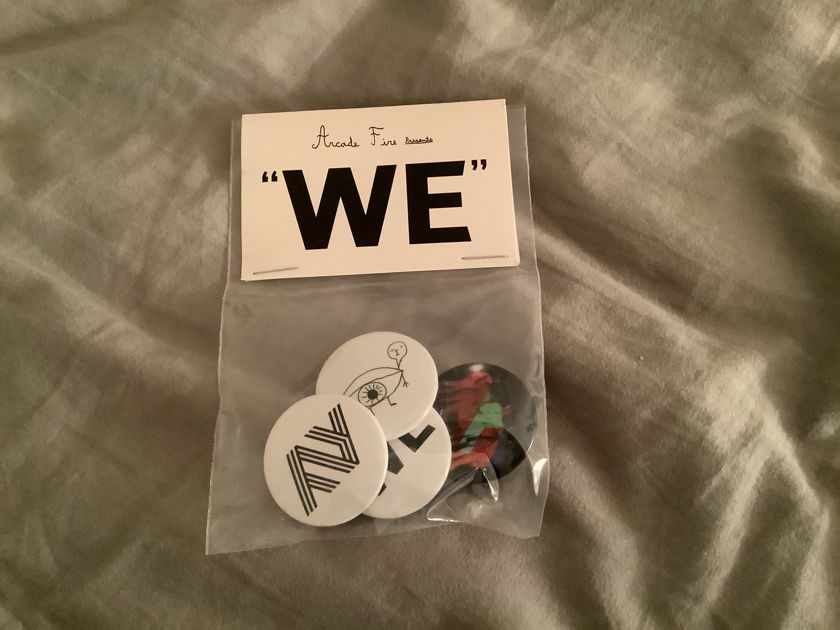 Arcade Fire Promo 4 Pin Set In Bag We We
