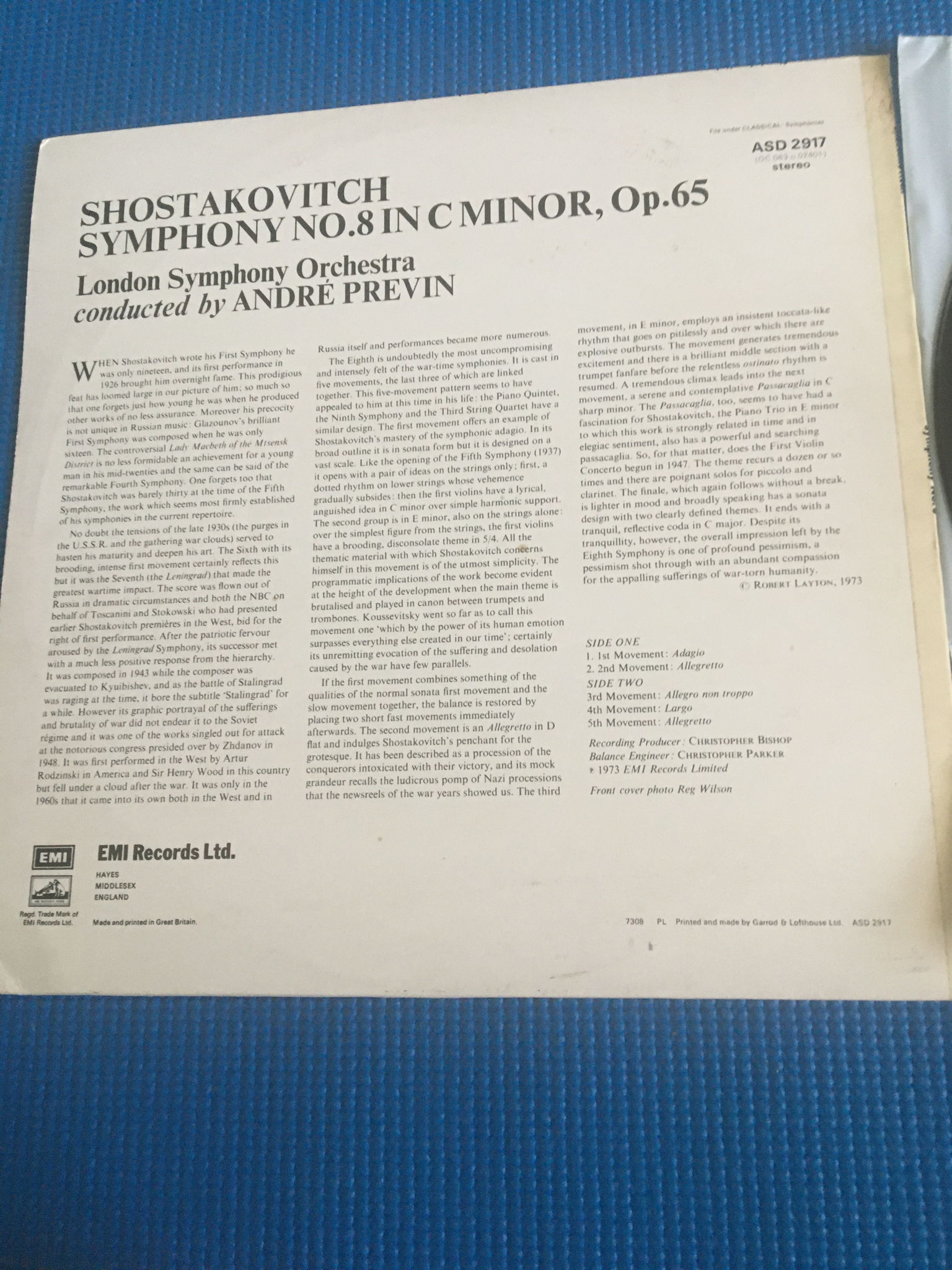 Shostakovich symphony no8 Andre Previn  London symphony... 5