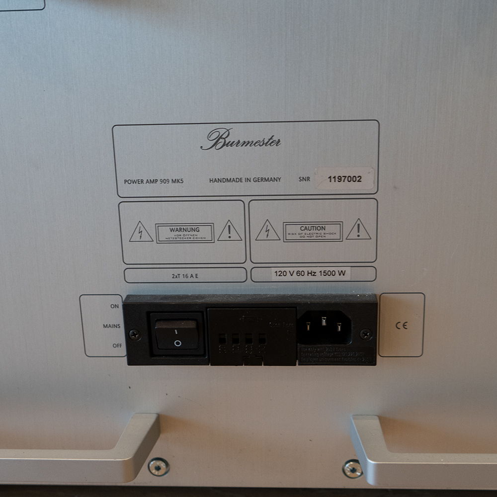 Burmester 909 MK5 Reference Power Amplifier, Pre-Owned 7