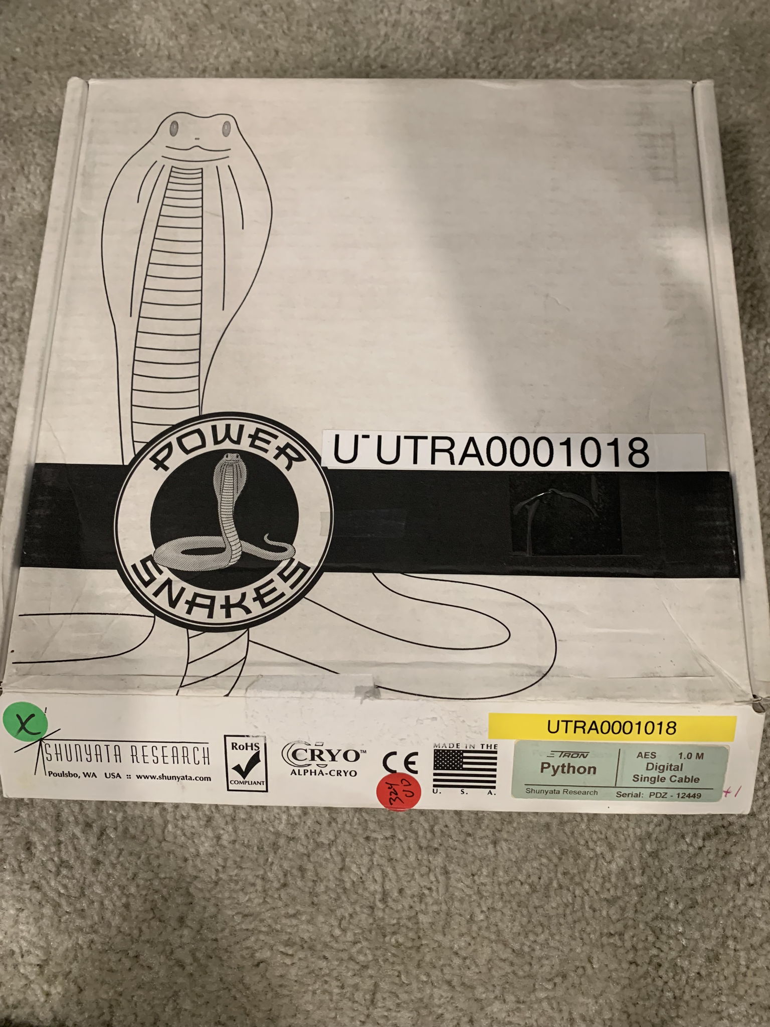 Shunyata Research Python Tron AES (1 Meter)