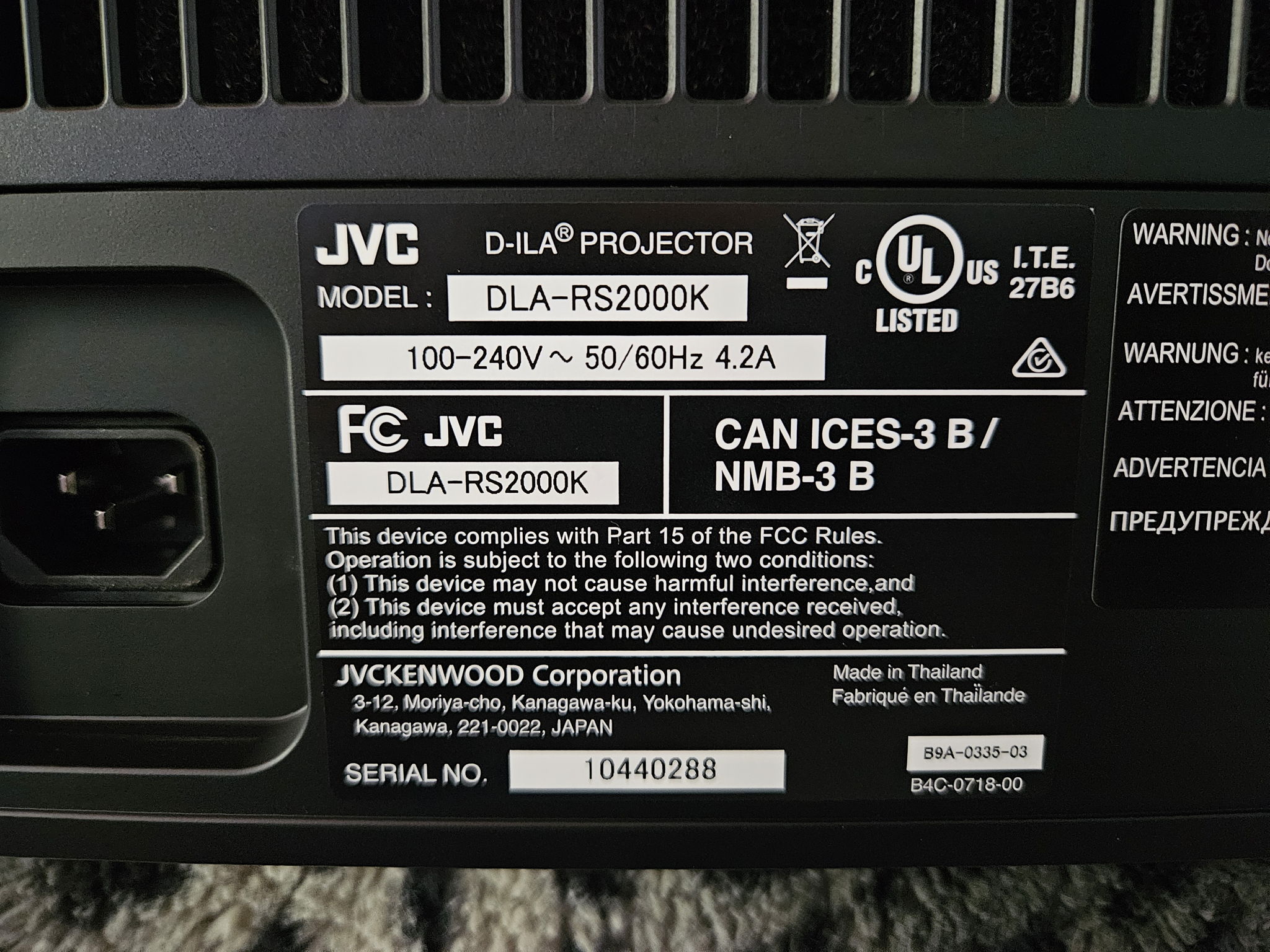 JVC RS-2000 4