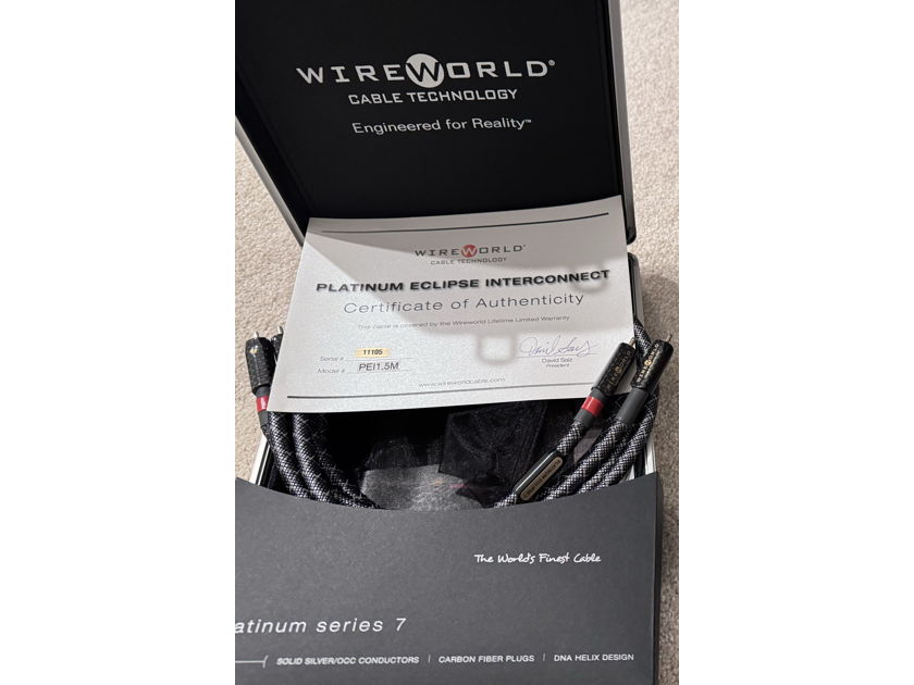 Wireworld Platinum Eclipse 7 - RCA to RCA - 1.5m