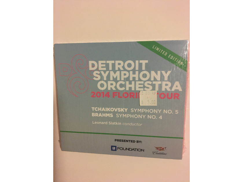 Tchaikovsky symphony no 5 Brahms no4 Detroit symphony orchestra 2014 Florida tour Cd new