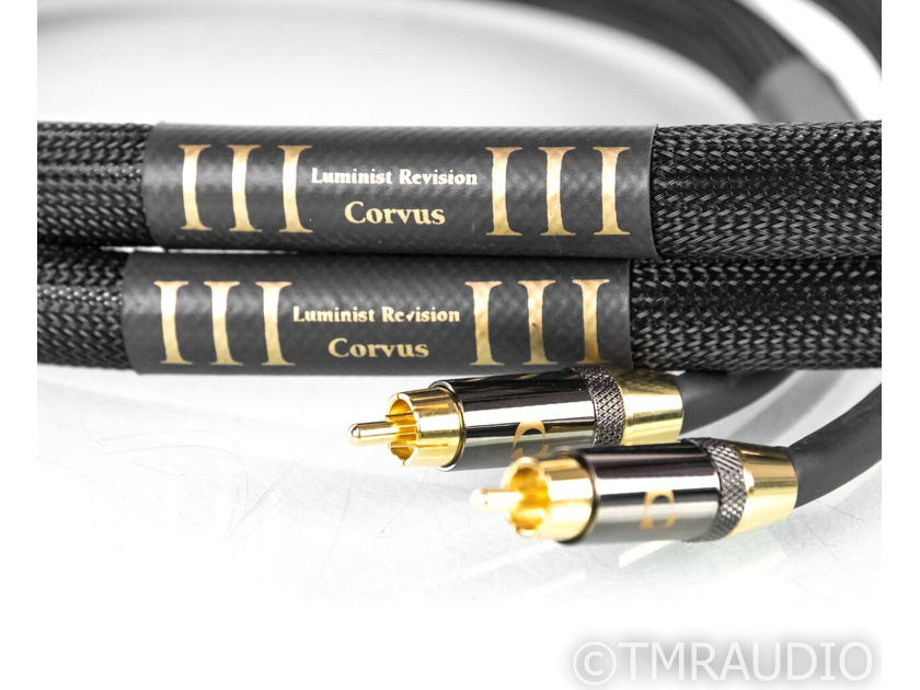 Purist Audio Design Corvus RCA Cables; 1.5m Pair Interconnects; Luminist Rev. (21511)