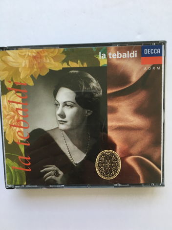 La Tebaldi Verdi Puccini Rossini Cilea  Cd set Decca AD...