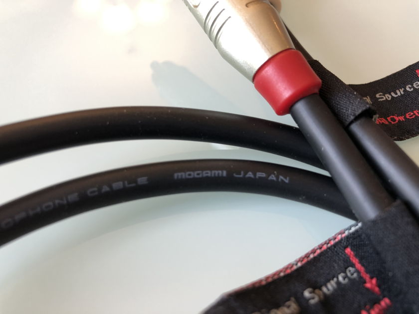 Mogami Japan Neglex interconnect cables with Amphenol RCA connectors, 3 feet