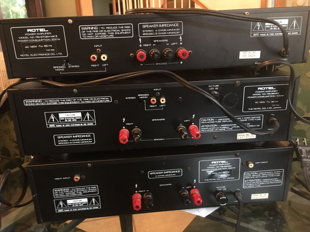 Rotel RB-980bx 3 AMPLIFIERS PRICE REDUCED!!!