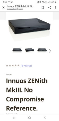 Innuos Zenith MK3 with inakustik high speed USB cable