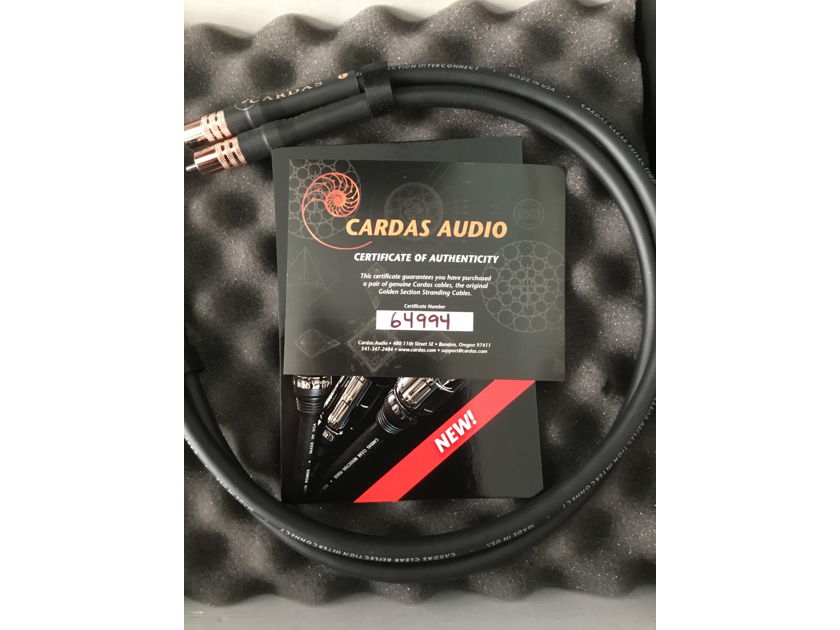 Cardas Audio Clear Reflection interconnects -New $ 550 -OBO