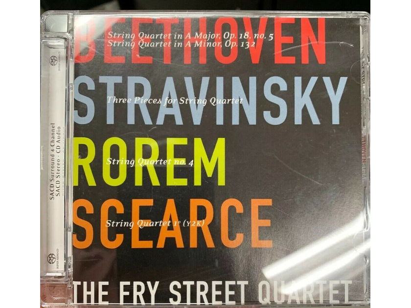 TheFry Street Quartet Beethoven, Stravinsky, Rorem - SACD DSD IsoMike Sealed