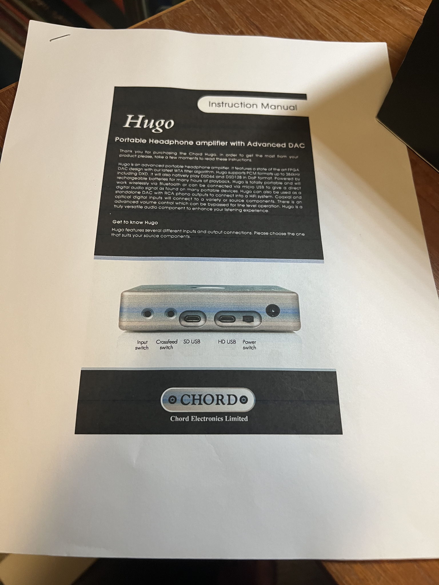 Chord Electronics Ltd. Hugo (price lowered!) 9