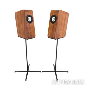 Boenicke W5 SE Bookshelf Speakers; Walnut Pair with Sta...