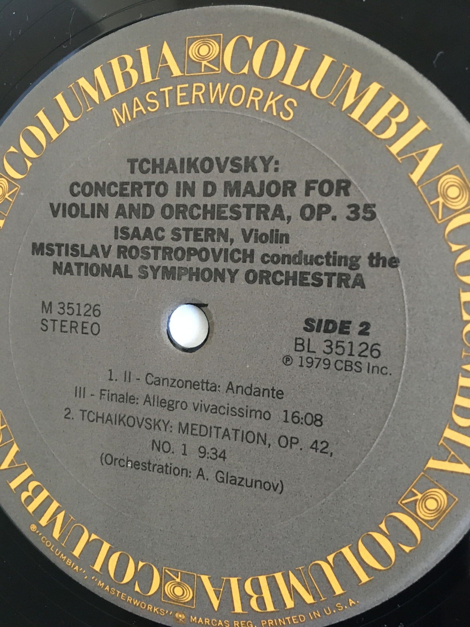 Stern Rostropovich Tchaikovsky violin concerto  Meditat... 4