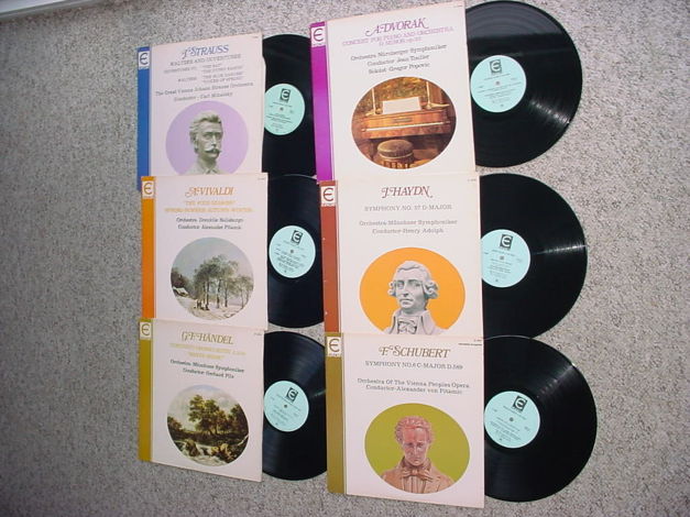 EUPHORIA Classical lp record Lot of 6 Strauss Vivaldi D...