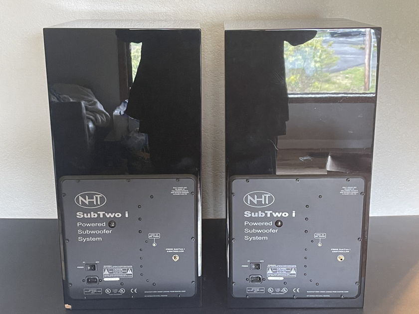 NHT Sub Two i, dual 12" sealed subwoofers, pair with controllers