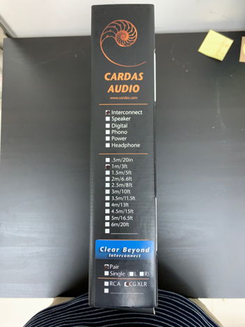 Cardas Audio Clear Beyond XLR 1M New!!