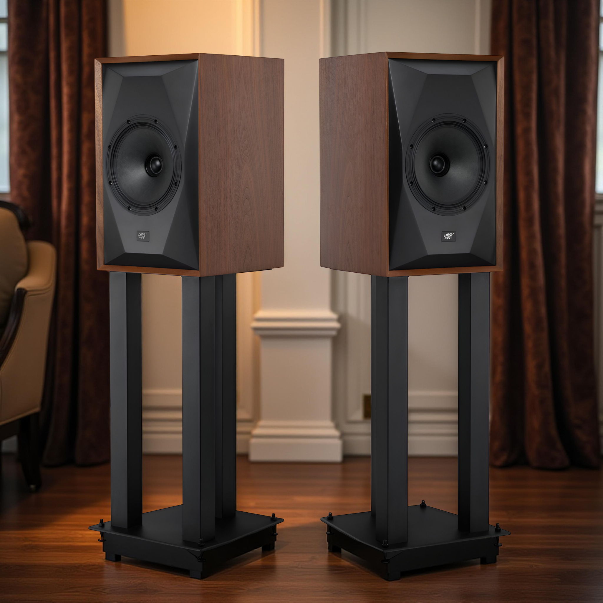 MoFi Electronics SourcePoint 8 - Walnut Finish - Pair