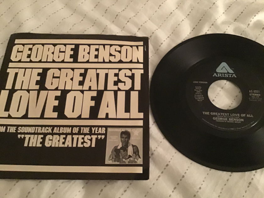 George Benson  The Greatest Love Of All Long Version 45 With Picture Sleeve