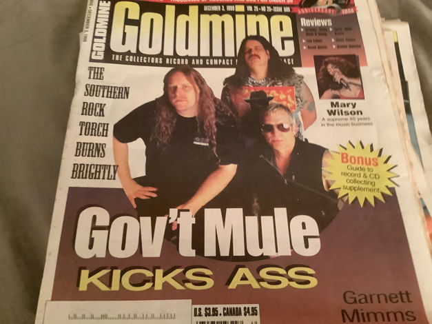 Gov’t Mule Goldmine Magazine Dec 3,1999