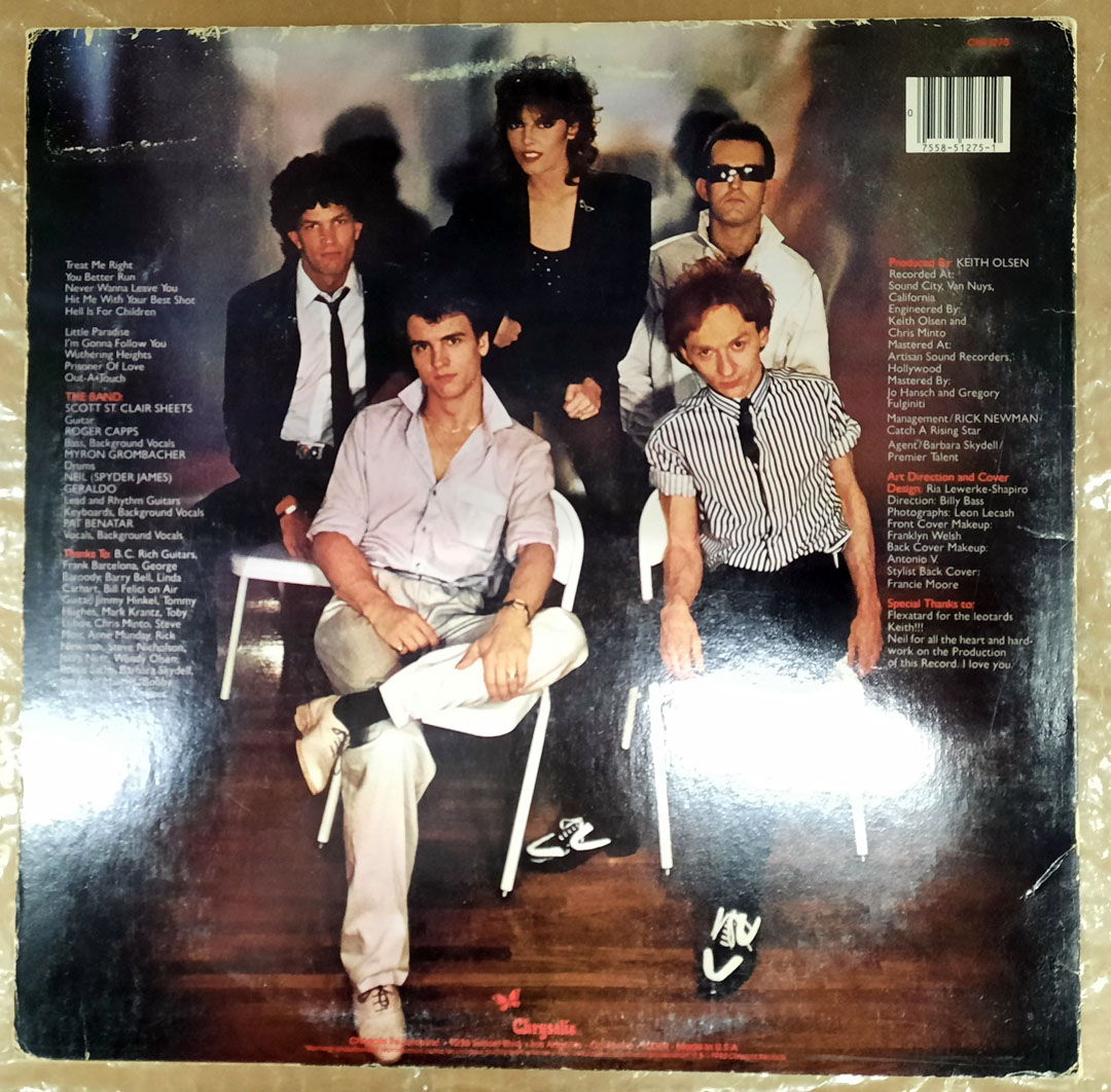 Pat Benatar - Crimes Of Passion 1980 EX- ORIGINAL VINYL... 2