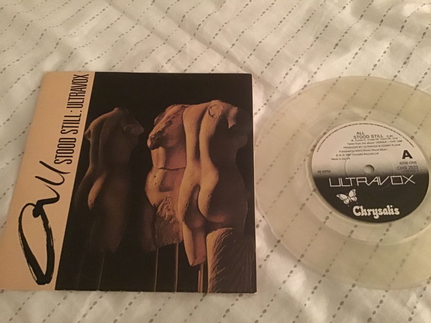 Ultravox All Stood Still U.K. Clear Vinyl With Picture Sleeve