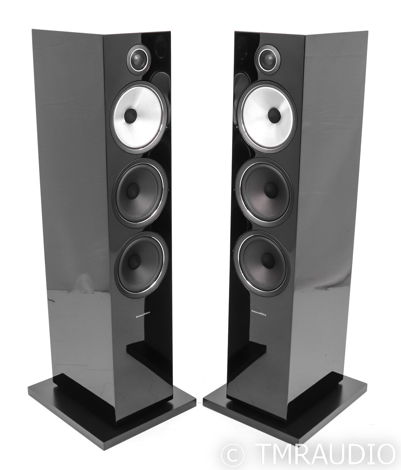 B&W 703 S2 Floorstanding Speakers; Gloss Black Pair (45...