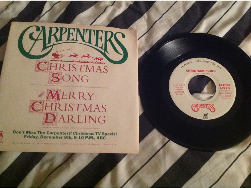 The Carpenters Merry Christmas Darling Promo 45 With Picture Sleeve