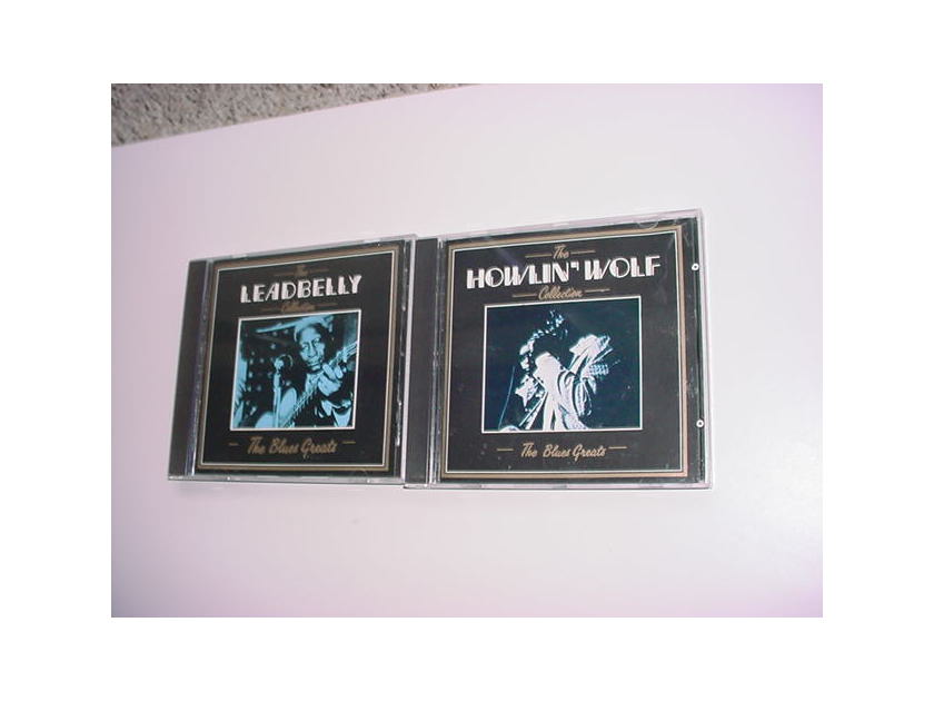 BLUES GREATS 2 CD'S Howling Wolf and Leadbelly collection DEJA VU