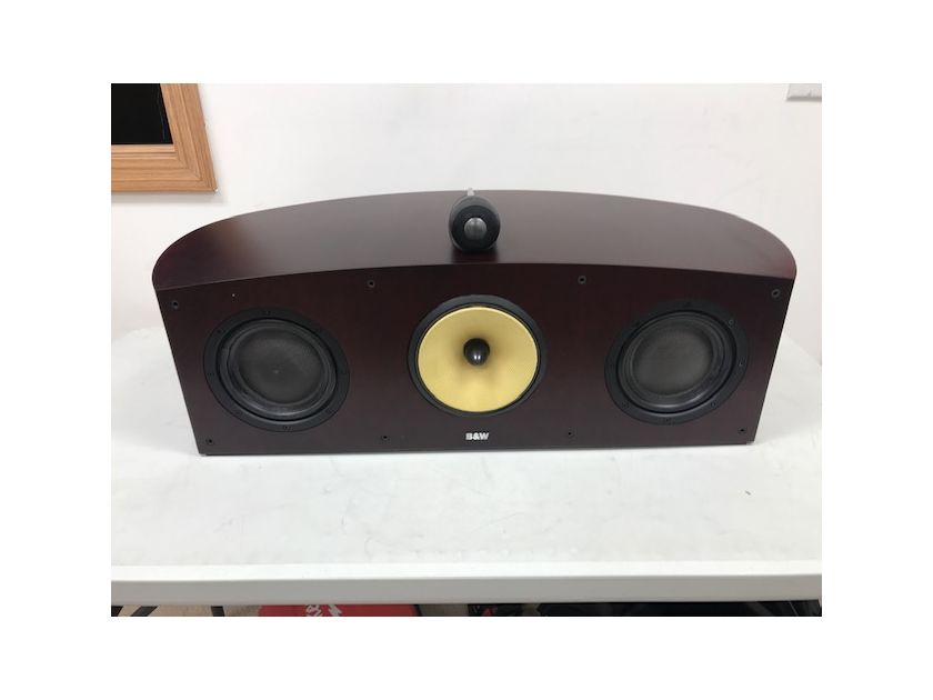 B&W (Bowers & Wilkins) Nautilus HTM-1 Rosewood Finish Magnetically shielded centre channel speaker