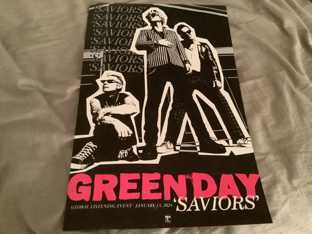 Green Day Reprise Records Promo Lithograph  Saviors