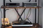 Sources: digital (music player, DAC) and analogue (turntable).