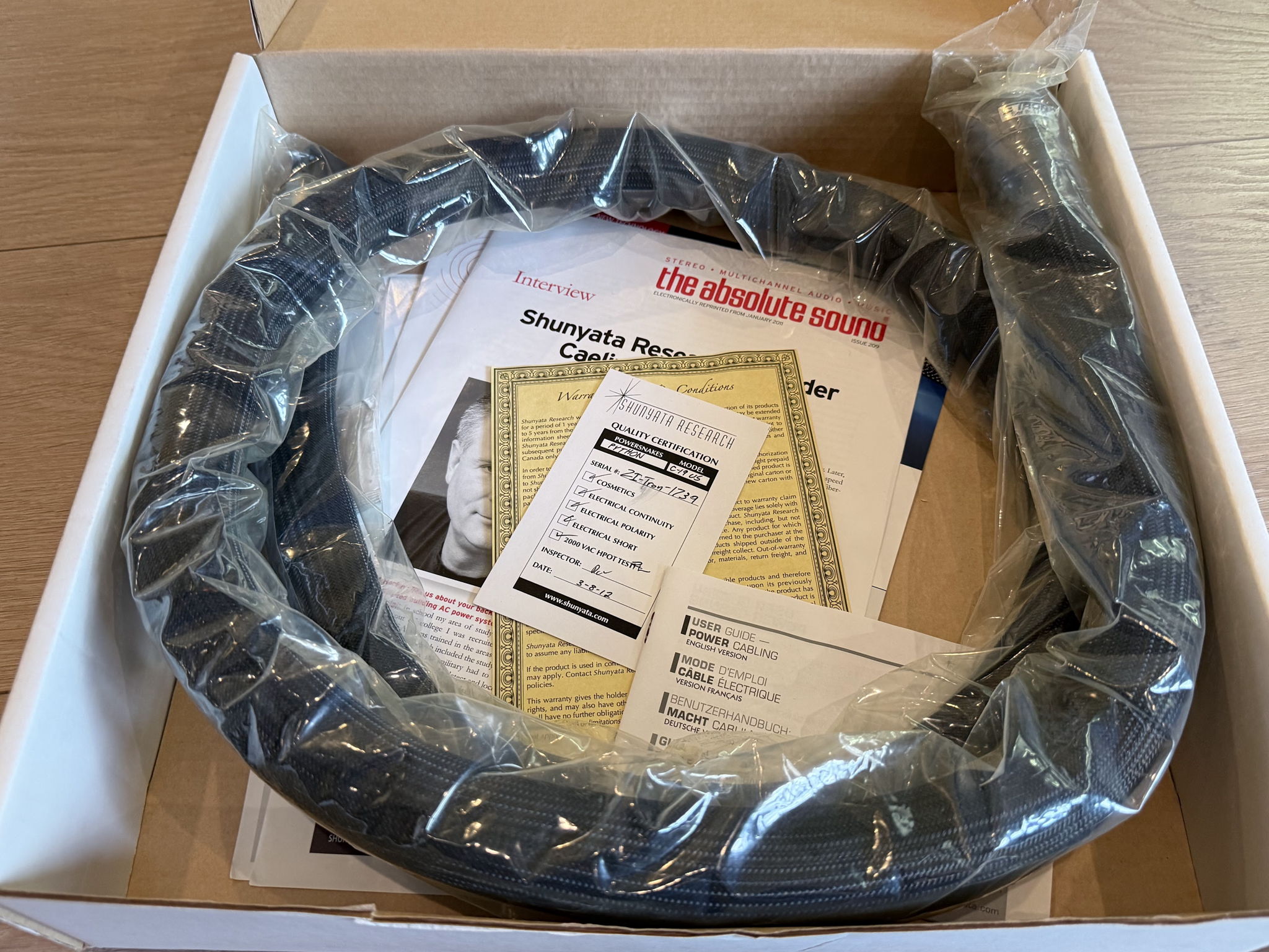 Shunyata Research Zi-Tron Zitron Python Serial 1739 1.7...