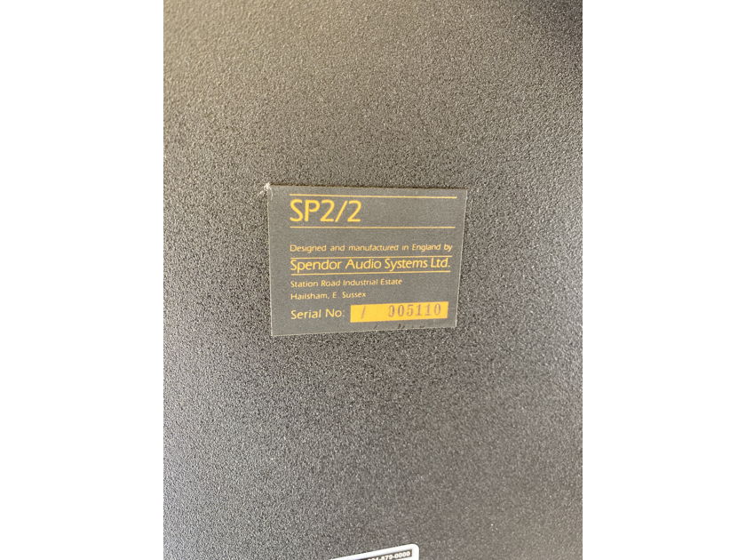 Spendor SP 2/2 Speakers - Super Rare - Made in the UK