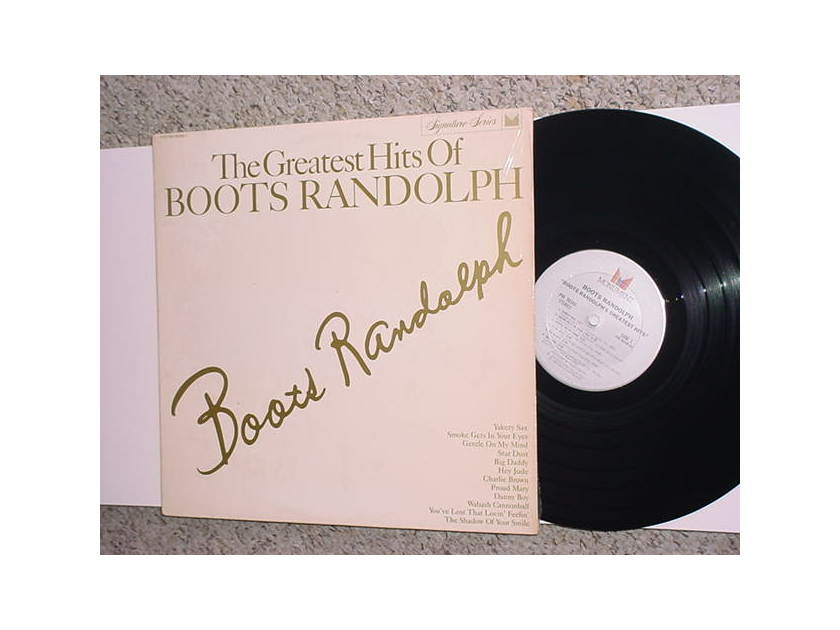 LP Record Boots Randolph - greatest hits of Boots Randolph in shrink 1982 Monument signature series