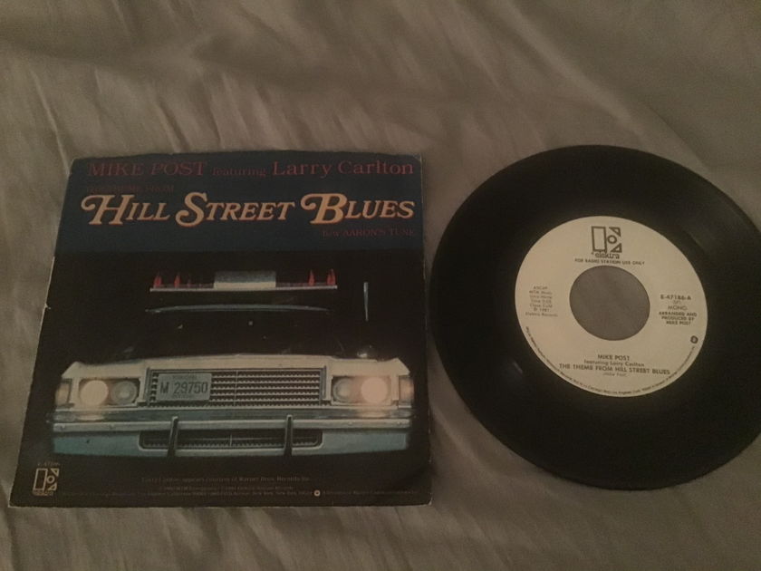 Mike Post Featuring Larry Carlton Hill Street Blues 45 With Picture Sleeve Promo