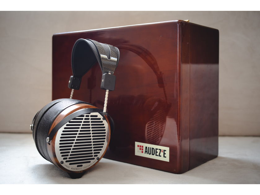Audeze LCD-4 | Rare 100-ohm Drivers | Discontinued Premium Blue Cable | Limited Edition Wood Display Case