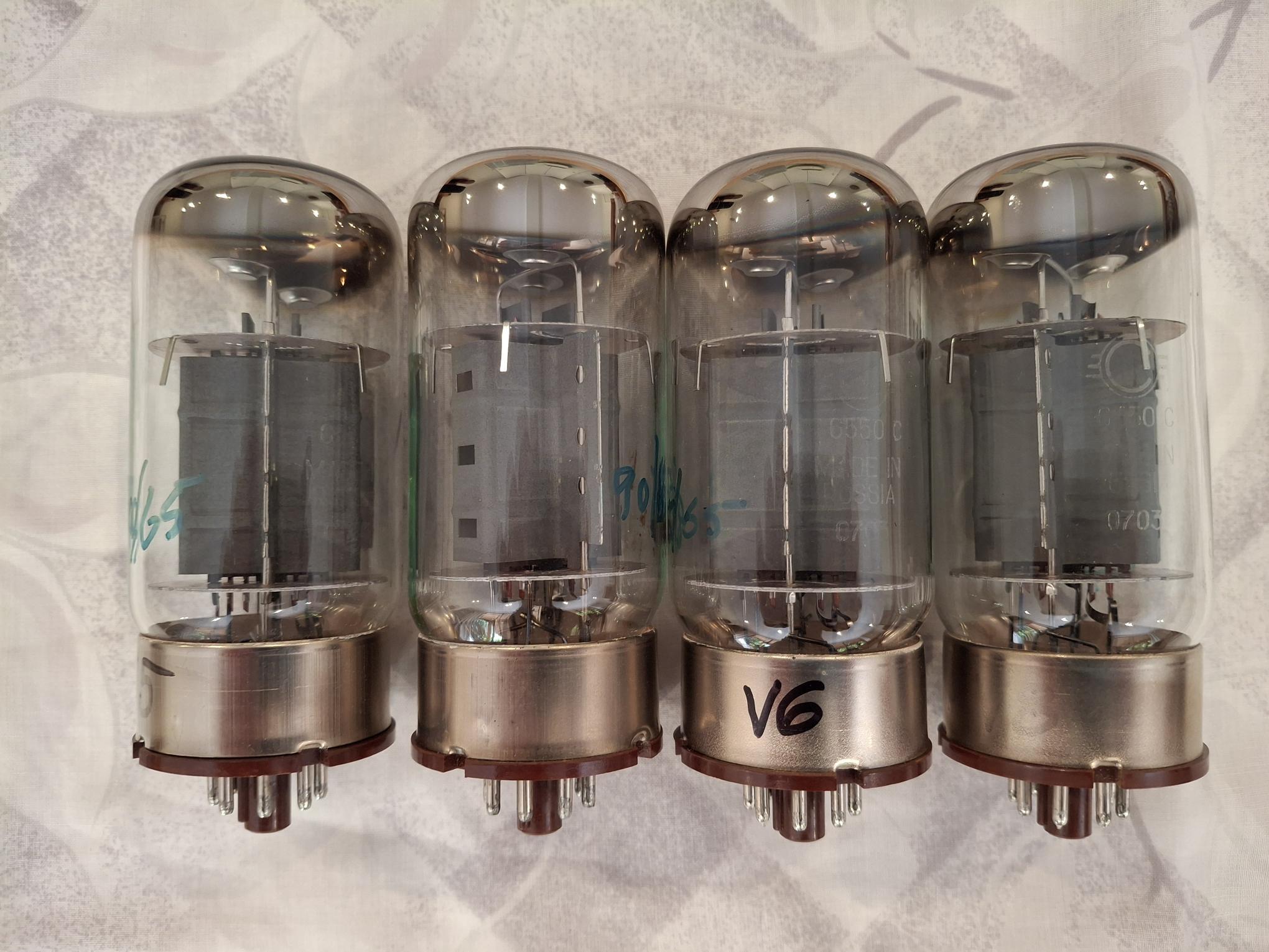 Svetlana Tubes 6550C Winged C - TWO QUADS AVAILABLE 2