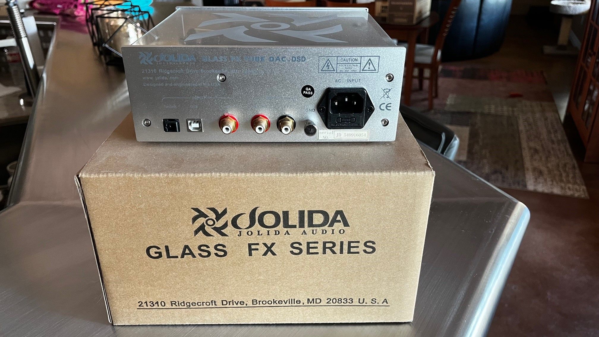 Jolida Glass FX Tube DAC DSD 2